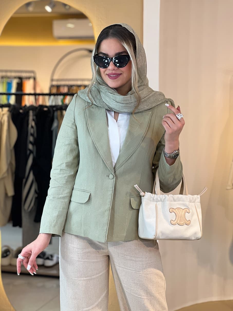 کت لینن مینیمال 10071 — تصویر ۳