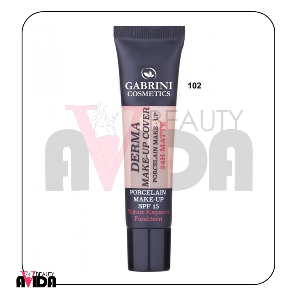 کرم پودر مات گابرینی 24 ساعته مدل Derma شماره 102