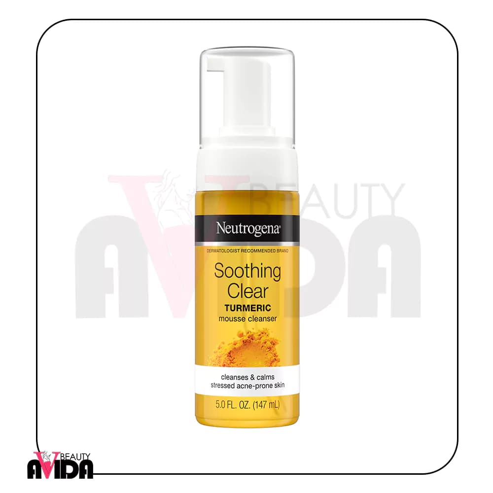 فوم شستشوی صورت عصاره زردچوبه Soothing Clear نوتروژینا 150 میلی لیتر