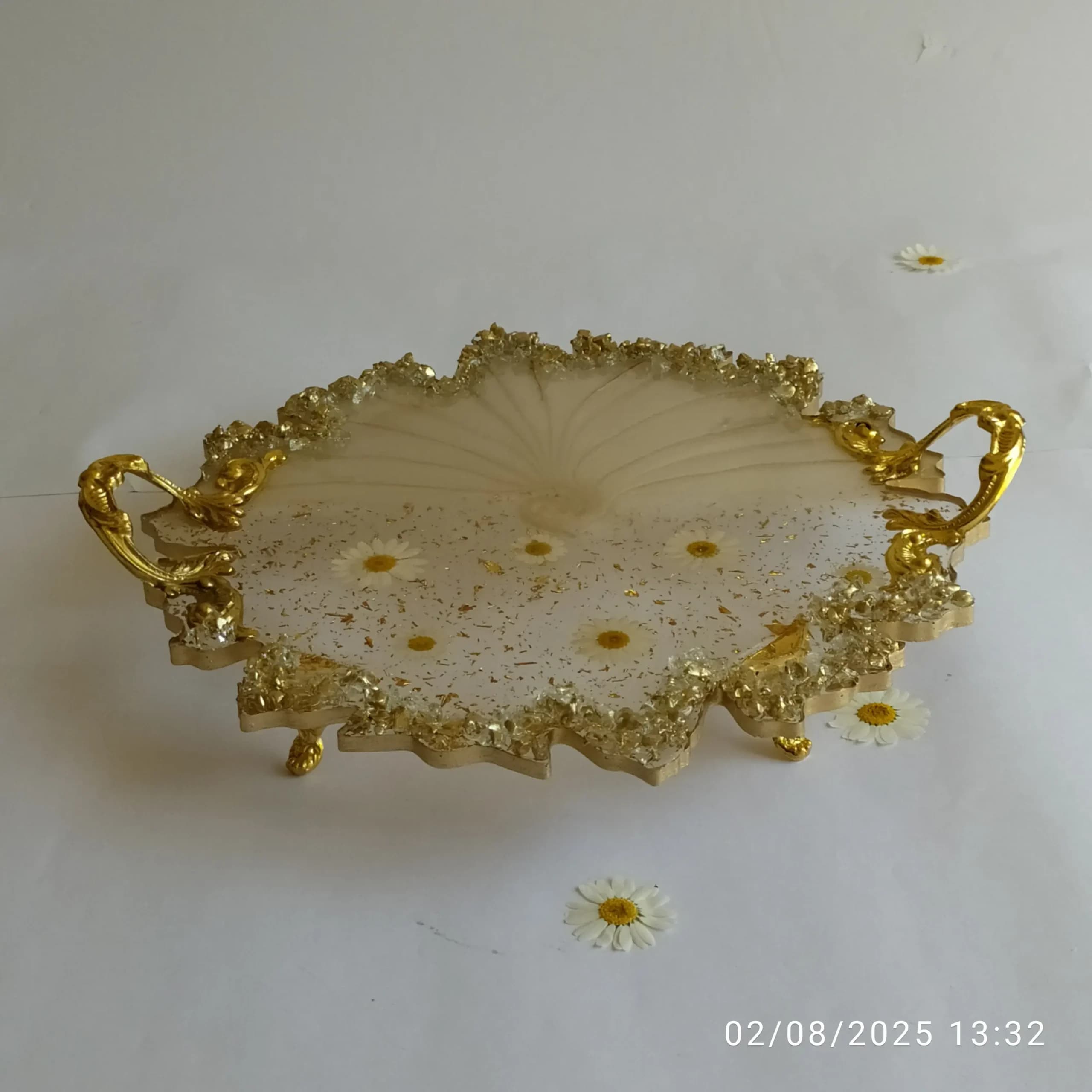 سینی رزینی گل بابونه — تصویر ۳