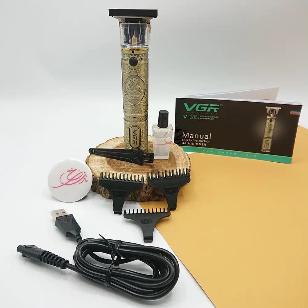 ماشین اصلاح خط زن وی جی آر وویجر VGR VOYAGER مدل V-085 طلایی — تصویر ۲