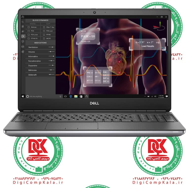 لپ تاپ 15.6 اینچ دل Dell Precision 7550 Intel Xeon W-10885M NVIDIA Quadro RTX 4000 8GB | Core i9 10885H NVIDIA Quadro RTX 3000 6GB FullHD I