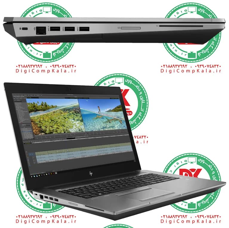 لپ تاپ 17.3 اینچ اچ پی HP ZBook 17 G6 Intel Core i9 9880H NVIDIA Quadro RTX 4000 8GB | Core i7 9850H NVIDIA Quadro RTX 3000 6GB FullHD IP — تصویر ۴