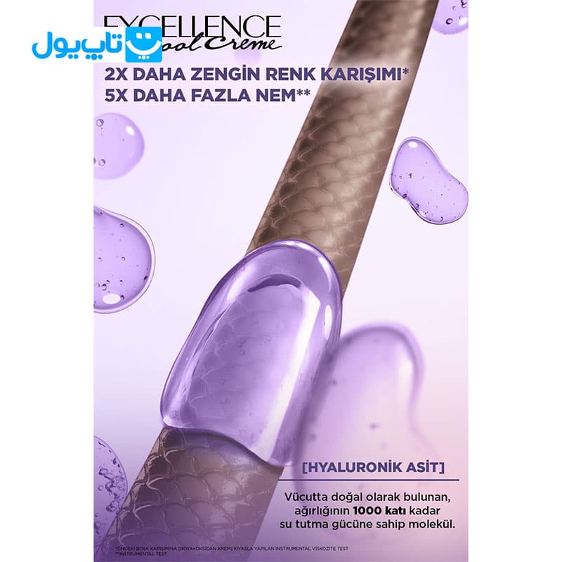 کیت رنگ مو لورآل Loreal مدل Excellence Cool Creme شماره 6.11 بلوند دودی تیره اکسترا — تصویر ۵
