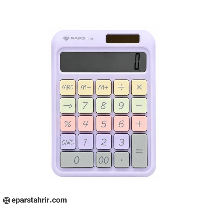 ماشین حساب پارس دانش آموزی 8 رقم کد P86 — تصویر ۸