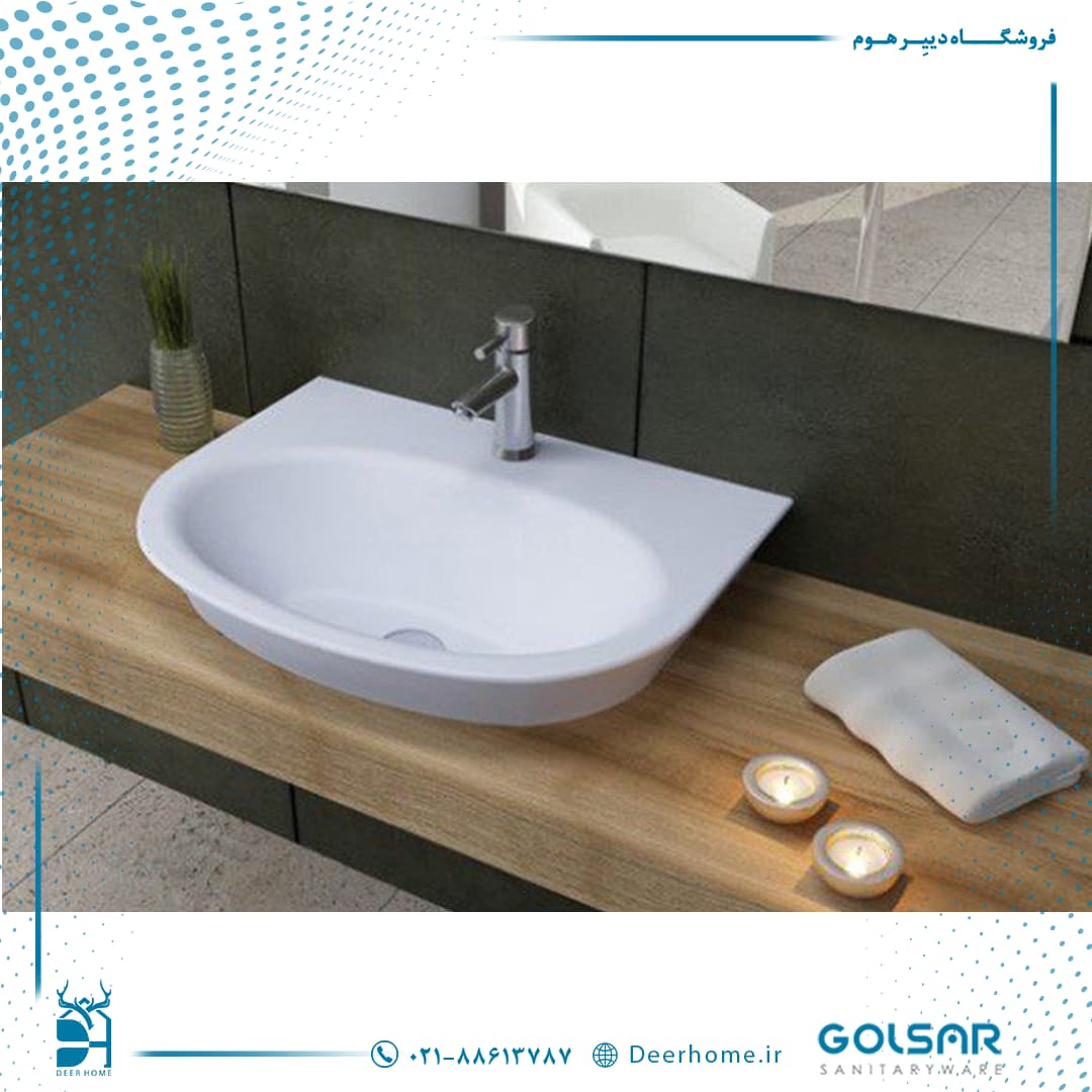 روشویی روکابینتی گلسار مدل لیونا 65 — تصویر ۱۱