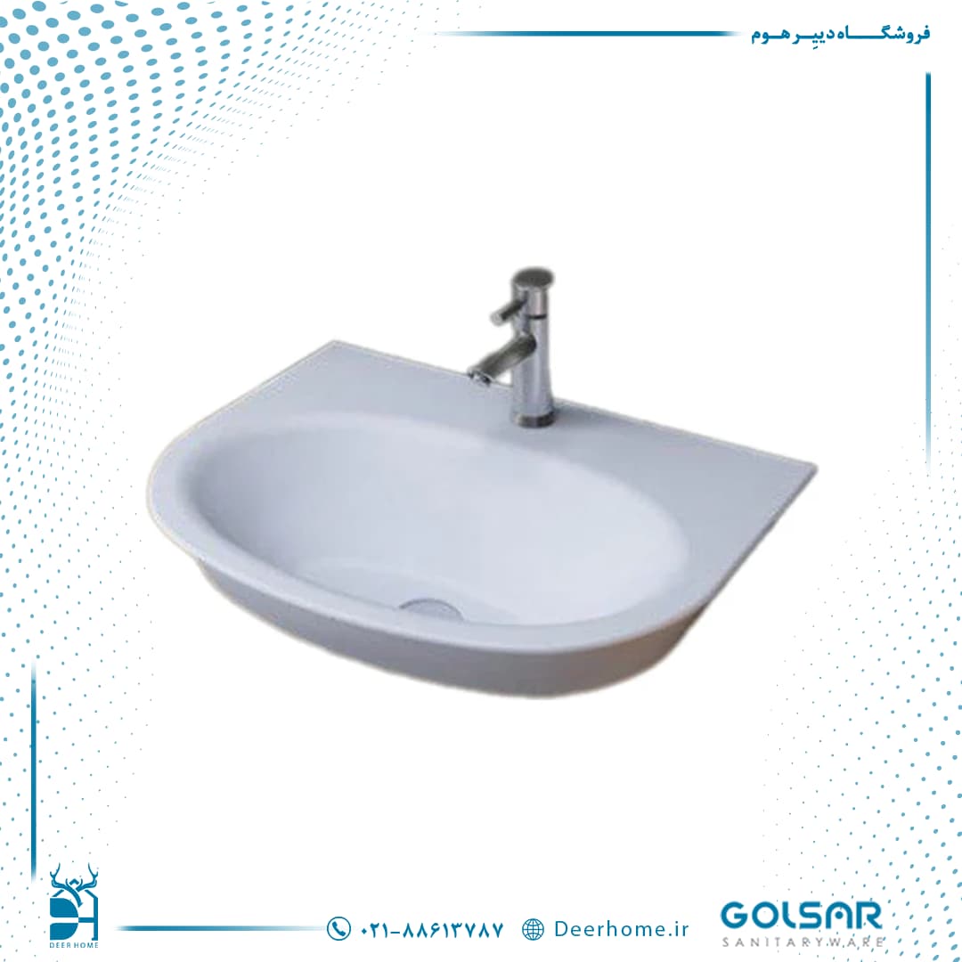 روشویی روکابینتی گلسار مدل لیونا 65 — تصویر ۱۰