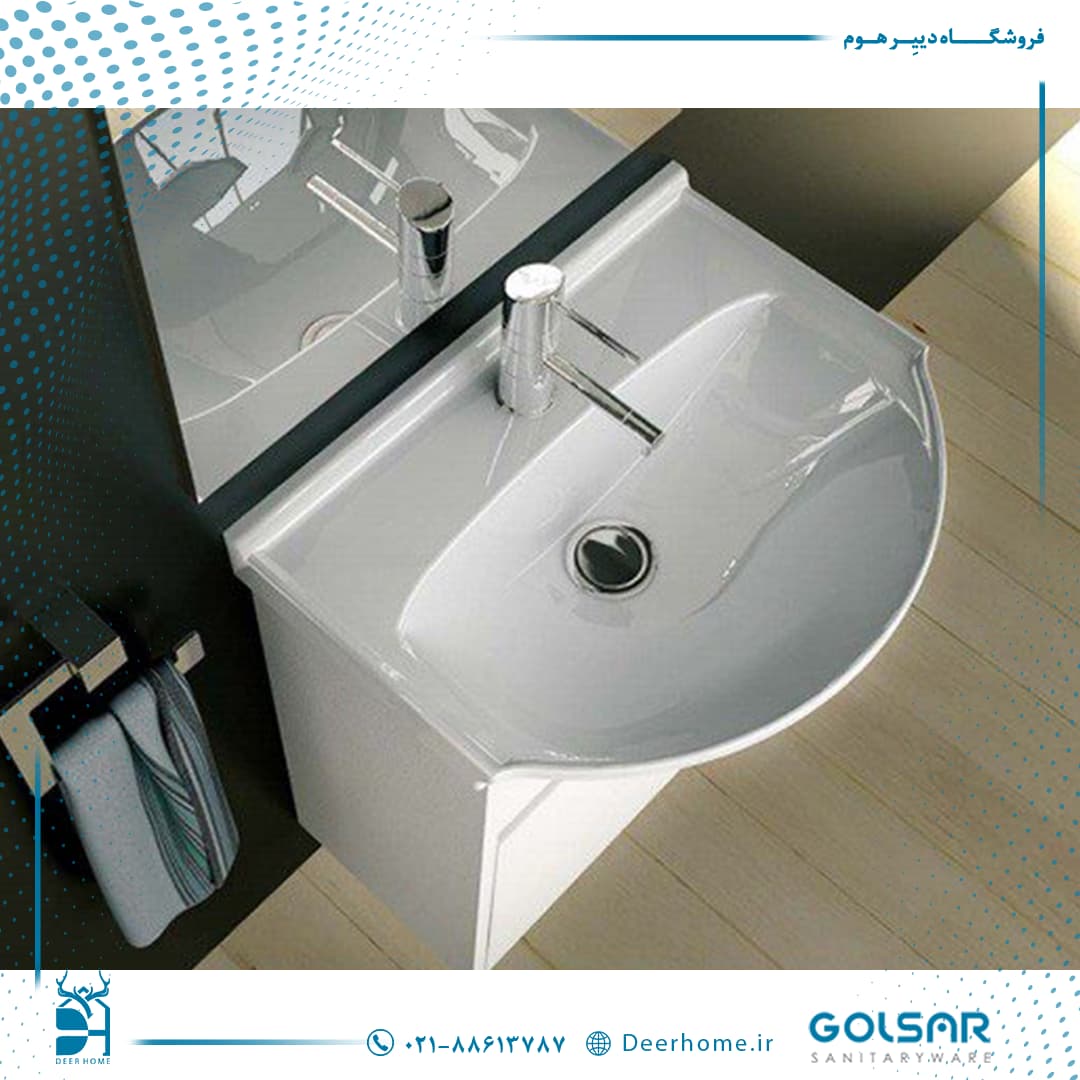 روشویی روکابینتی گلسار مدل تولیپ 47 — تصویر ۱۱