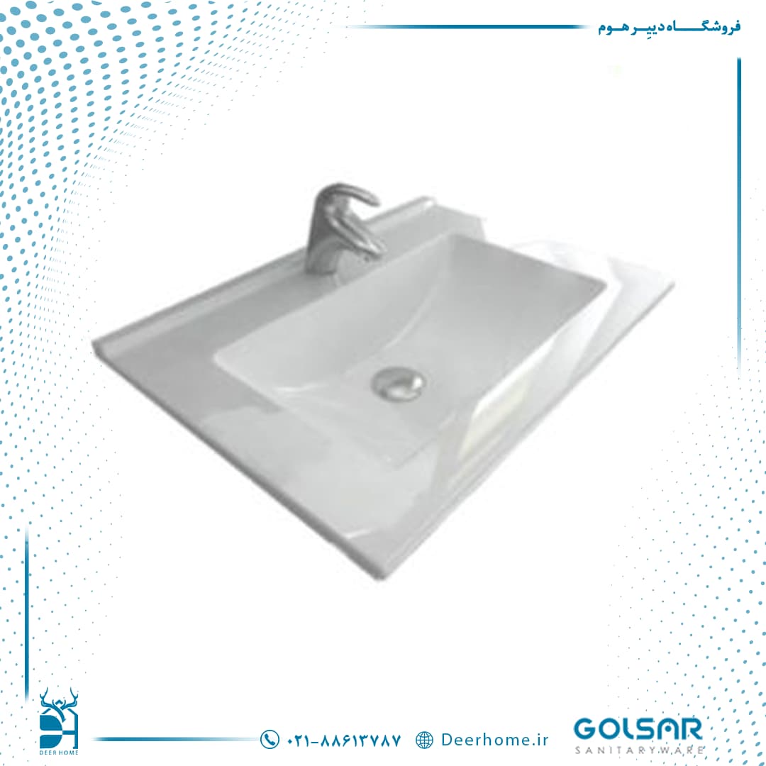 روشویی روکابینتی گلسار مدل فلورا 66 — تصویر ۱۰
