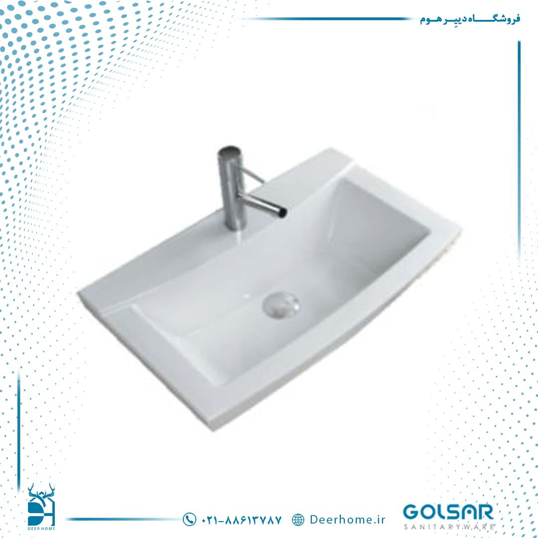 روشویی روکابینتی گلسار مدل آسپن 62 — تصویر ۴