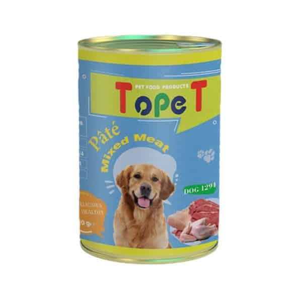 کنسرو تاپت سگ🐶 مدل پته با طعم میکس گوشت وزن 400 گرم — تصویر ۳