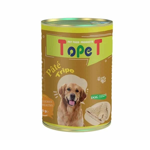 کنسرو تاپت سگ🐶 مدل پته با طعم سیرابی وزن 400 گرم — تصویر ۳