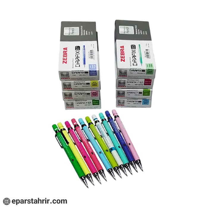 اتود زبرا درافیکس رنگی (بسته 12 عددی) — تصویر ۵
