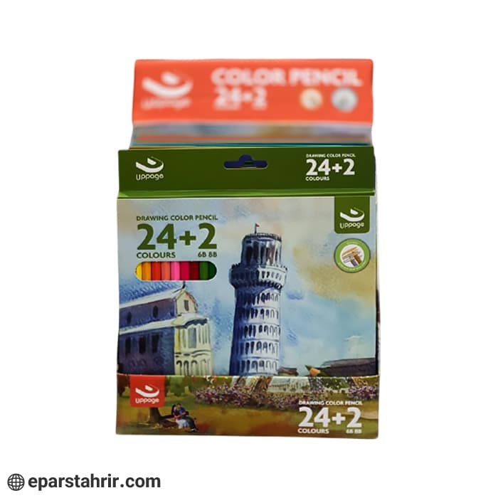 مدادرنگی برند آپیج 2+24 رنگ جعبه مقوایی — تصویر ۷