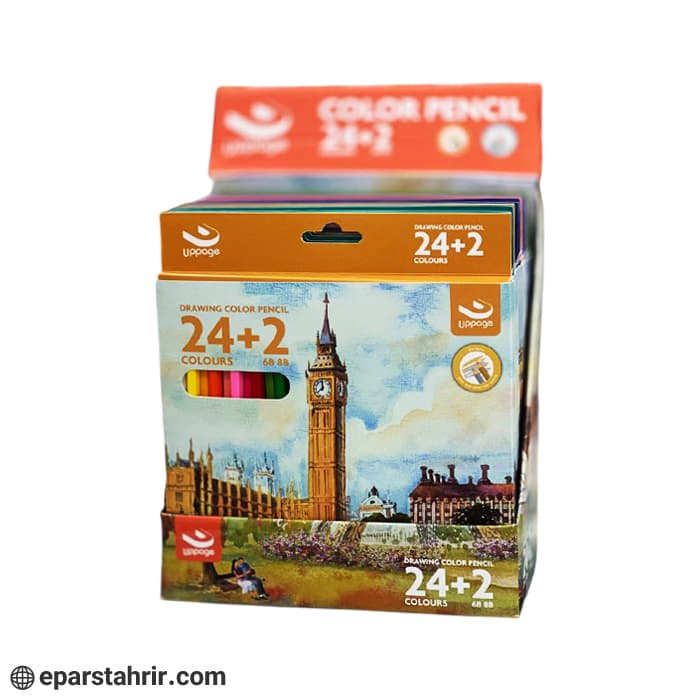 مدادرنگی برند آپیج 2+24 رنگ جعبه مقوایی — تصویر ۹