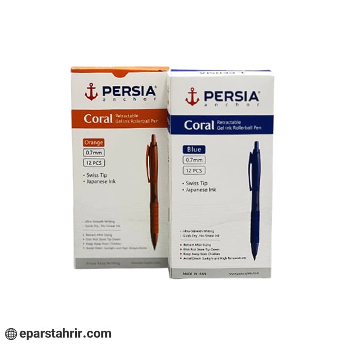 روان نویس پرشیا نوک 0.7 فشاری مدل coral (بسته 12 عددی) — تصویر ۸