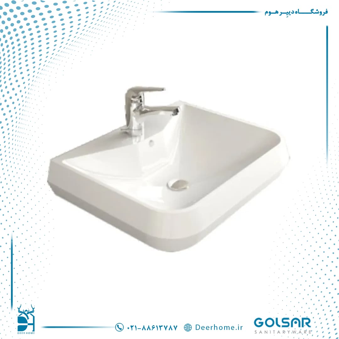 روشویی روکابینتی گلسار مدل گراویتی 60 — تصویر ۷