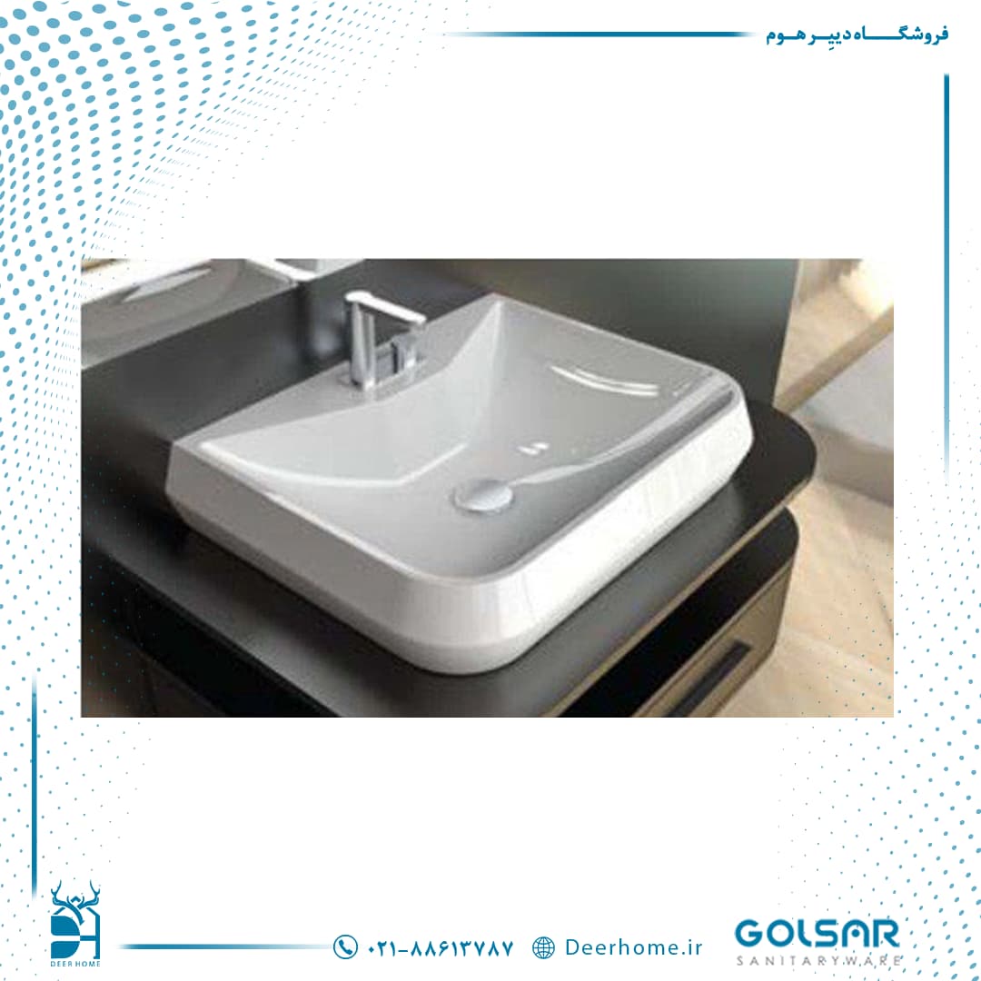 روشویی روکابینتی گلسار مدل گراویتی 60 — تصویر ۸