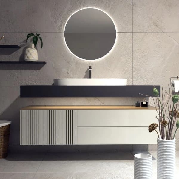 روشویی روکابینتی گلسار مدل ایمنس 80 — تصویر ۴