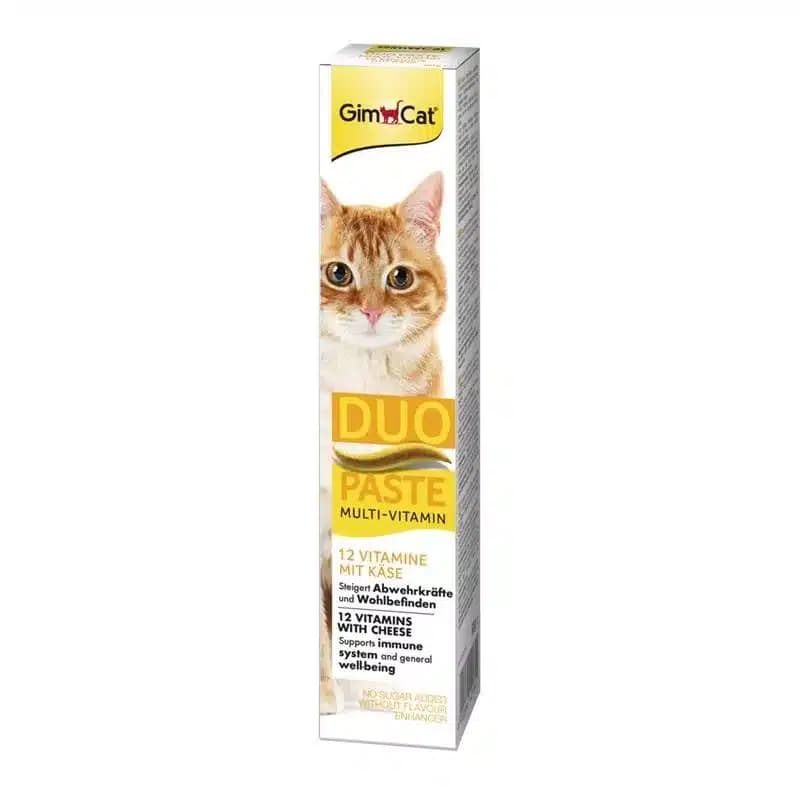 خمیر مولتی ویتامین گربه جیم کت (GimCat) مدل Duo Paste با طعم پنیر وزن 50 گرم