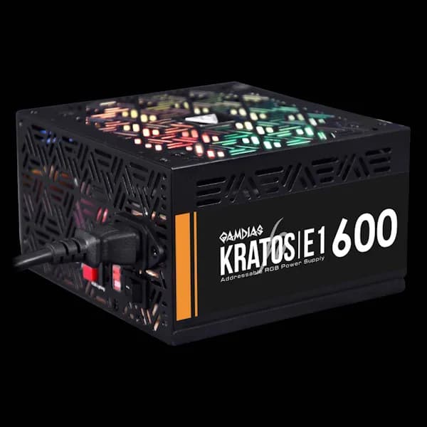 منبع تغذیه کامپیوتر گیم دیاس مدل KRATOS E1 600 — تصویر ۶