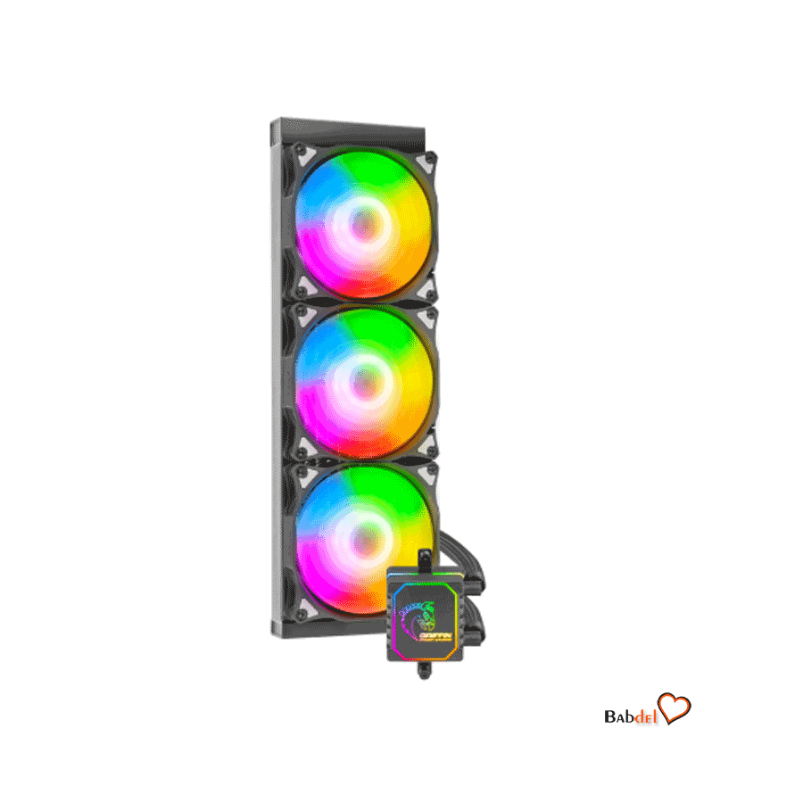 خنک کننده پردازنده آبی گرین FAN CPU GREEN GLACIER 360 STREAM-ARGB — تصویر ۴