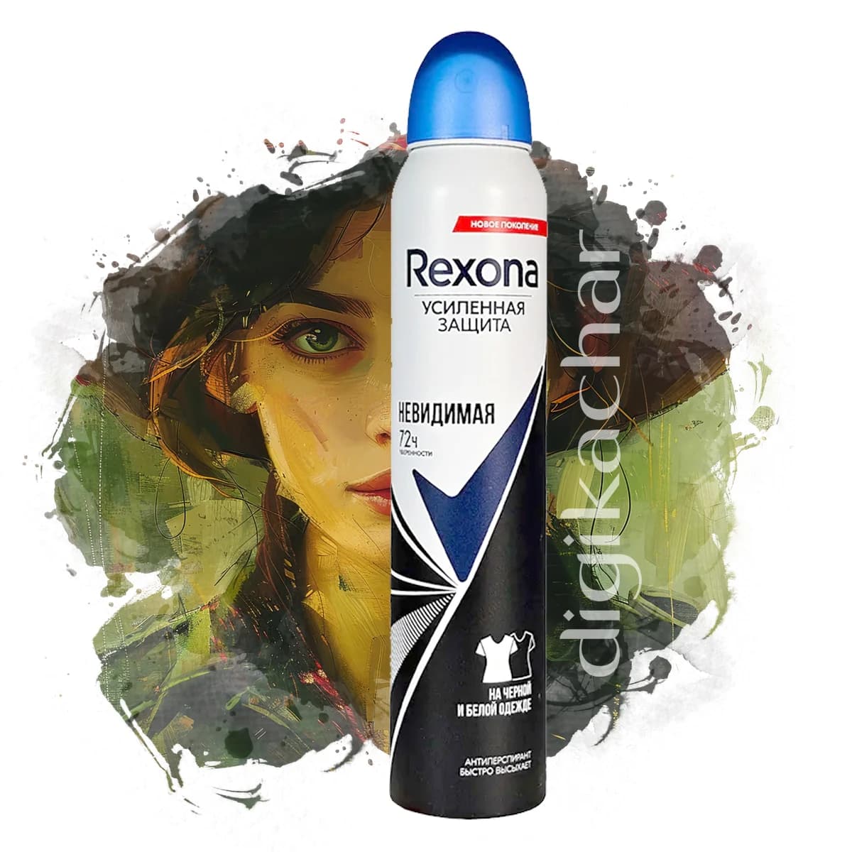 اسپری ضد تعریق زنانه رکسونا مدل Rexona Invisible 72 حجم 200 میلی لیتر — تصویر ۲