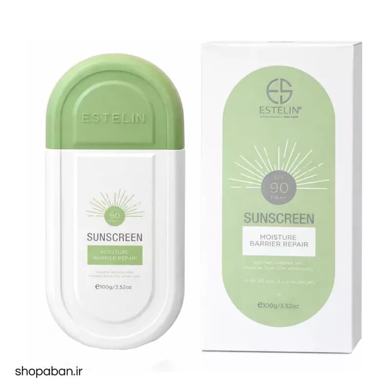 کرم ضد آفتاب استلین سبز SPF90 بی رنگ حجم 100 میلی لیتر — تصویر ۹