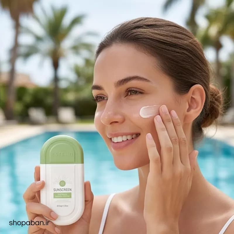 کرم ضد آفتاب استلین سبز SPF90 بی رنگ حجم 100 میلی لیتر — تصویر ۸