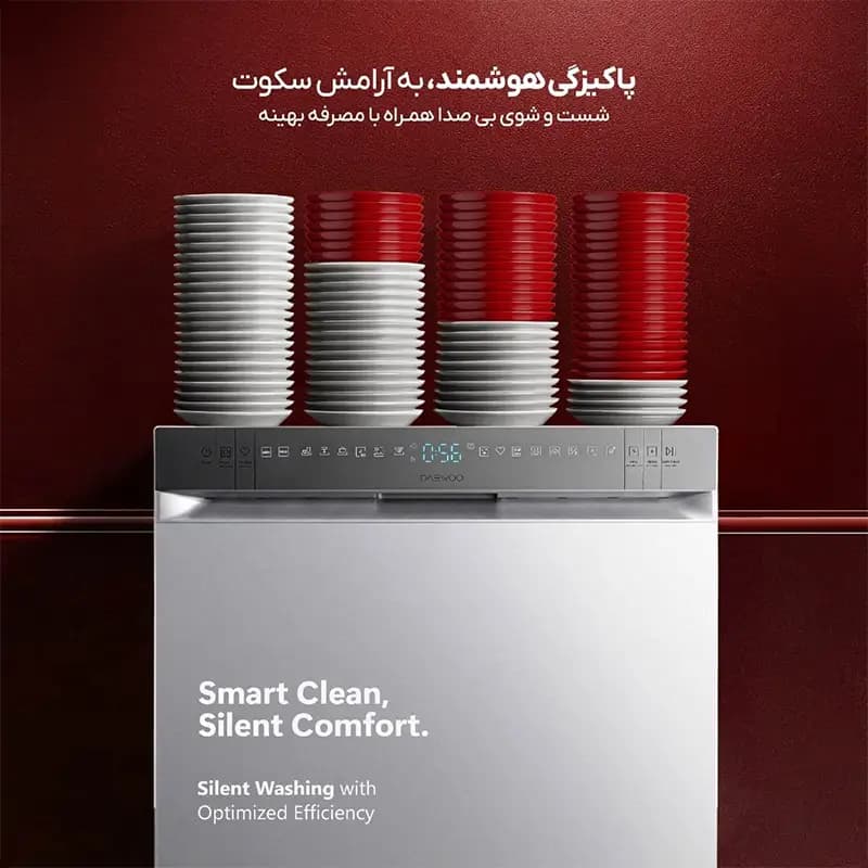 ماشین ظرفشویی 15نفره دوو مدل DW-15240W — تصویر ۵