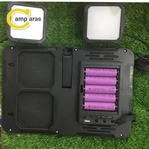 پنل شارژی خورشیدی 8 وات 2 چراغ LED پاوربانکی — تصویر ۱۲
