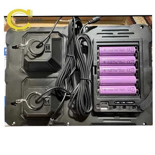 پنل شارژی خورشیدی 8 وات 2 چراغ LED پاوربانکی — تصویر ۲