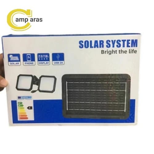 پنل شارژی خورشیدی 8 وات 2 چراغ LED پاوربانکی — تصویر ۸