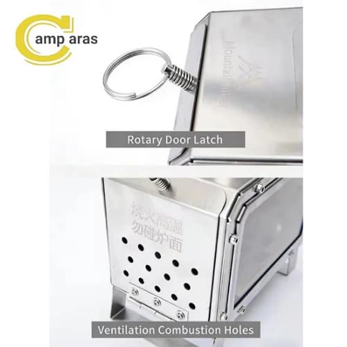بخاری هیزمی کمپینگ ماونتین هایکر مدل SZK841 تاشو — تصویر ۷