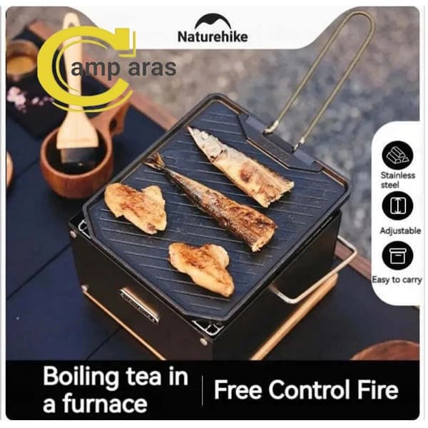 اجاق هیزمی گریل رومیزی نیچرهایک CNK2300CF010 اصل — تصویر ۱۲