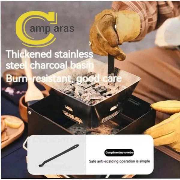 اجاق هیزمی گریل رومیزی نیچرهایک CNK2300CF010 اصل — تصویر ۸