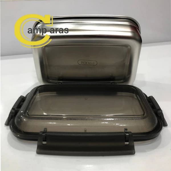 ست ظروف غذا کمپینگ 3 تکه استیل ضد زنگ D7RN35 سه سایز — تصویر ۵