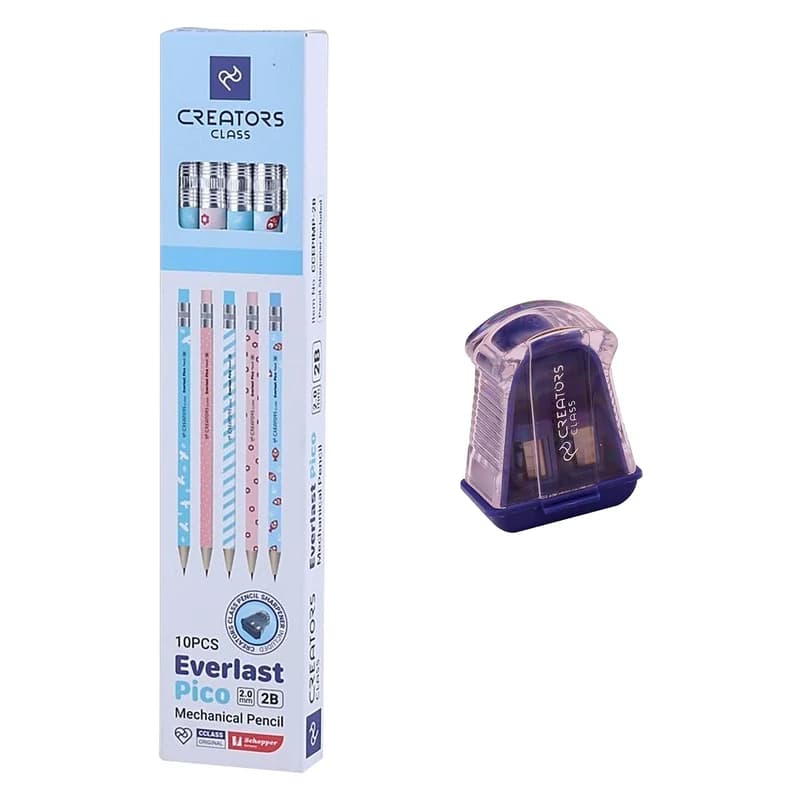 مداد نوکی 2 میلی متری کریتورز کلاس مدل Pico به همراه تراش مجموعه 11 عددی — تصویر ۹