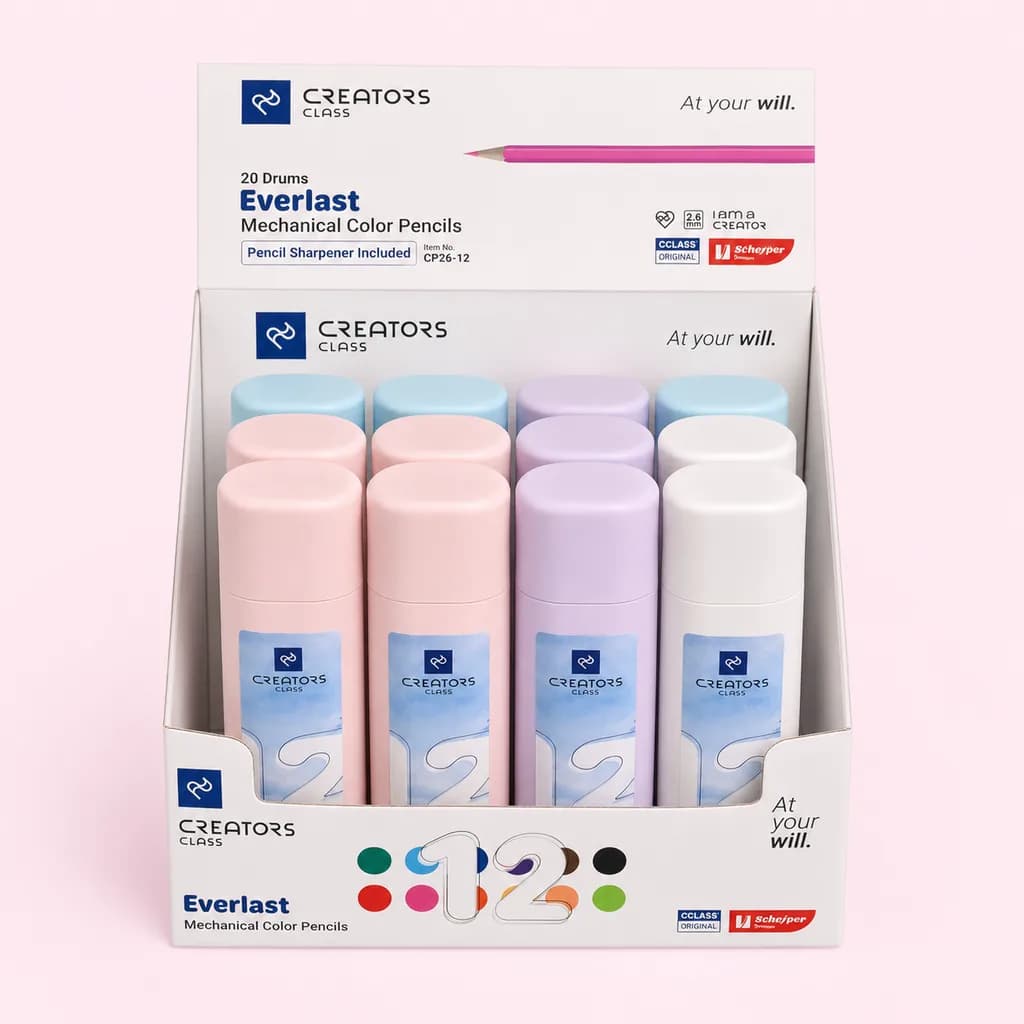 مداد رنگی 12 رنگ کریتورز کلاس 2.6 میل CP26-12 , Everlast — تصویر ۹