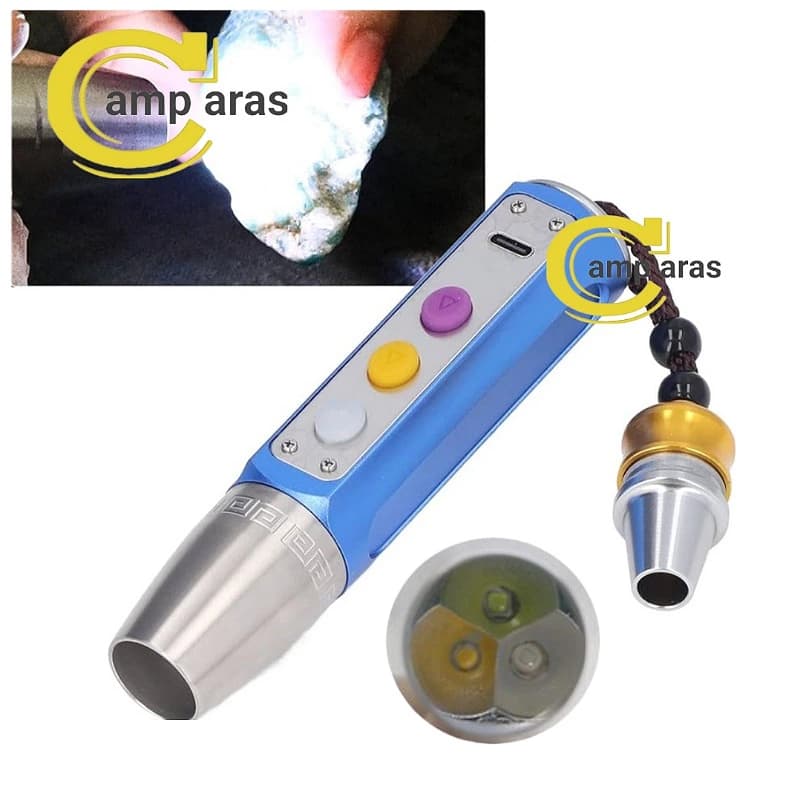 چراغ قوه یووی 3 لامپ زینگارو ZINGARO S-89 UV 365nm اورجینال