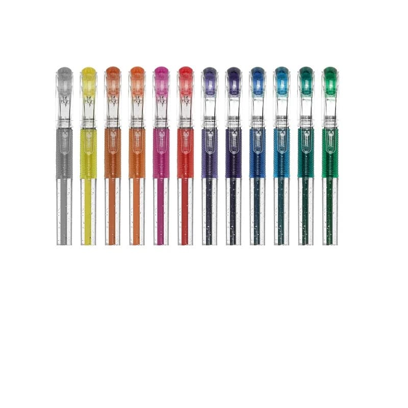روان نویس کریتورز کلاس مدل گلیتر طرح اکلیلی کد PB-GL-12 بسته 12عددی — تصویر ۶