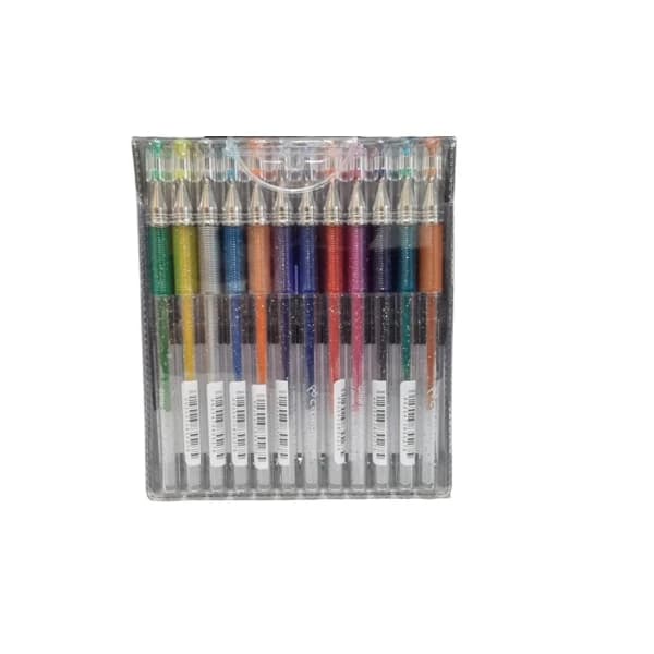 روان نویس کریتورز کلاس مدل گلیتر طرح اکلیلی کد PB-GL-12 بسته 12عددی — تصویر ۸
