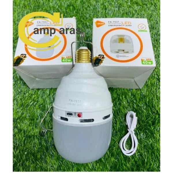 لامپ سرپیچی شارژی 40 وات کمپینگ OKGO FA-7937 — تصویر ۲