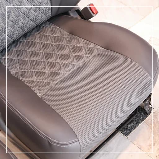 روکش صندلی تویوتا لندکروز Toyota مدل لمسه لوزی برند R-925) ECCCO) — تصویر ۳