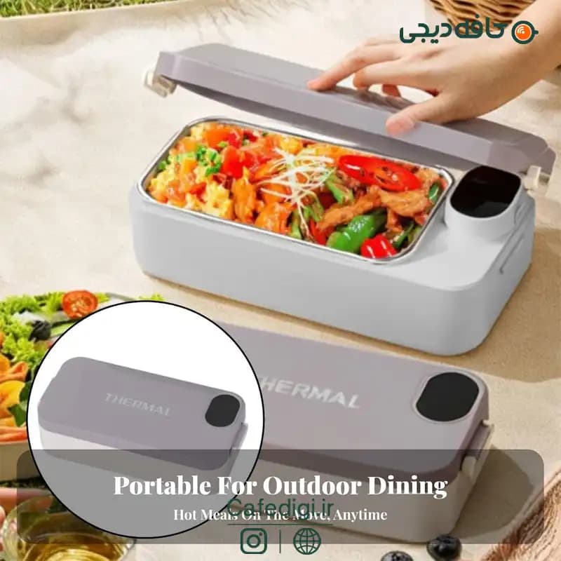 ظرف غذای دیجیتال thermal meal box — تصویر ۵