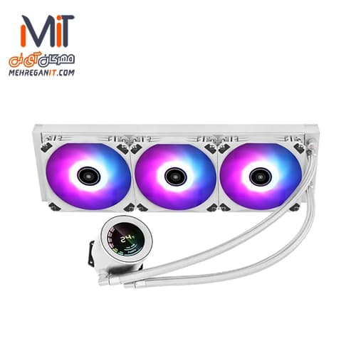 خنک کننده مایع پردازنده اوست مدل GT-AVT360W ARGB سفید — تصویر ۳