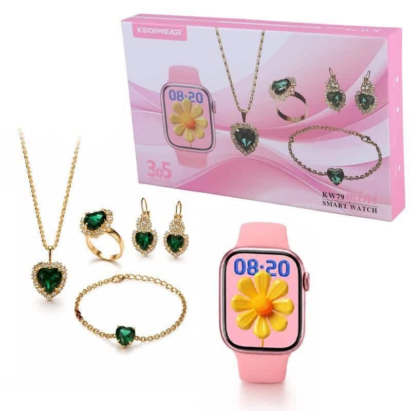 ساعت هوشمند و اکسسوری 5+3 مدل KW79 MINI برند KEQIWEAR