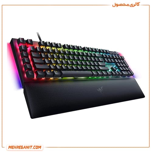 کیبورد گیمینگ ریزر مدل BlackWidow V4 (Green Switch) — تصویر ۲