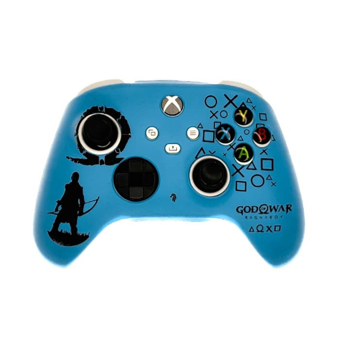 کاور دسته XBOX طرح God of War رنگ آبی — تصویر ۲