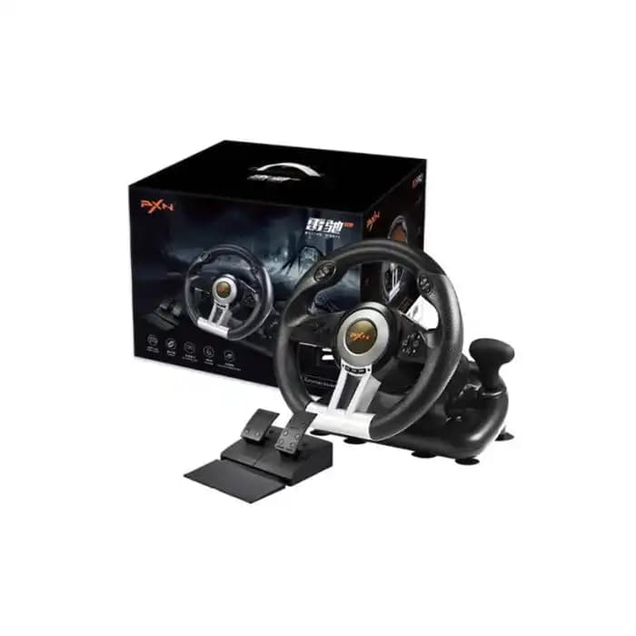 فرمان بازی PXN V3 PRO همراه با دسته دنده برای PS4 و PC — تصویر ۴